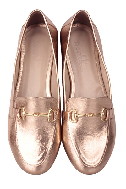 Fitbas 111006 751 Kadın Bronz Büyük & Küçük Numara Babet