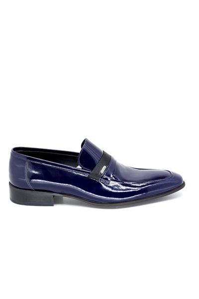 Oskar 727 Ανδρική σόλα Neolit από γνήσιο δέρμα Navy Blue-patent Leather Classic Παπούτσια