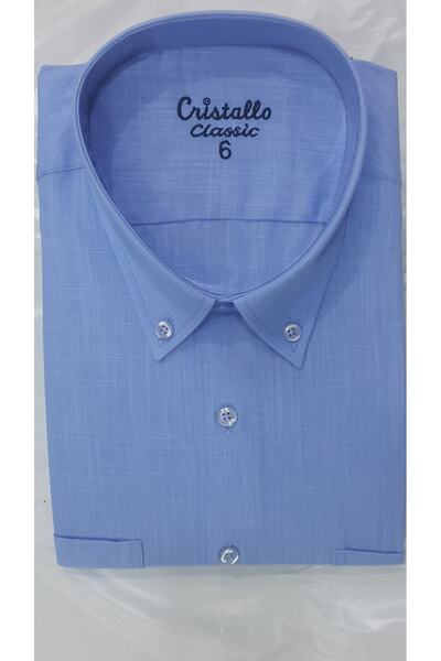 Cristallo قميص كتان بأكمام طويلة