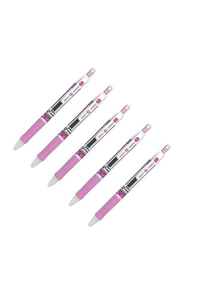 Dong-A Q-knock 0.7 Gel Roller Pen Pink 5 Pieces