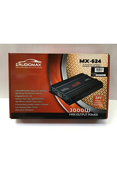 AUDİOMAX 24 Volt Amfi 3000 Watt 4 Kanallı Stereo Tır Amfisi