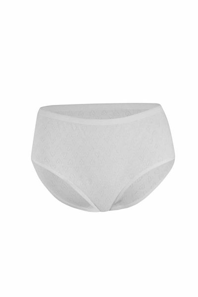 YILDIZ 12 Κομμάτια Heart Ribbed Bato Panties White 3590