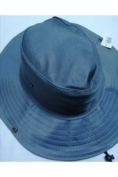 şalvarcı Unisex γκρι καλοκαιρινό πτυσσόμενο καπέλο σαφάρι