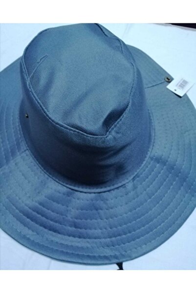 şalvarcı Unisex γκρι καλοκαιρινό πτυσσόμενο καπέλο σαφάρι