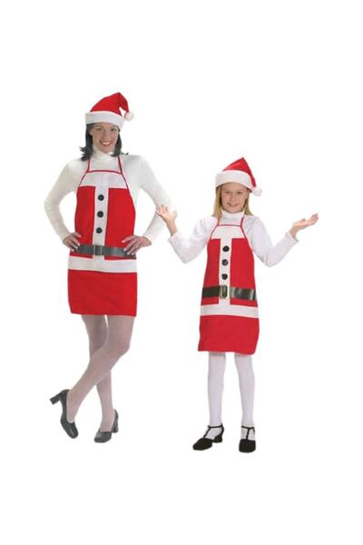 Annee Bakk Anne Kız Yeni Yıl Mutfak Önlüğü Polar Kostüm