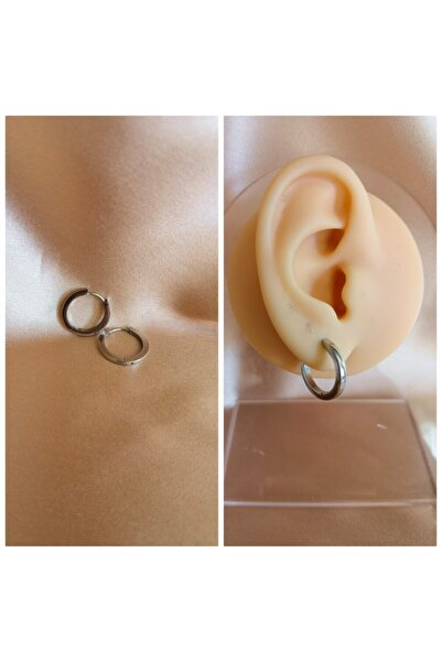 Bylin Takı Surgical Steel Hoop Earrings. Diameter 14 Mm, Thickness 2.5 Mm
