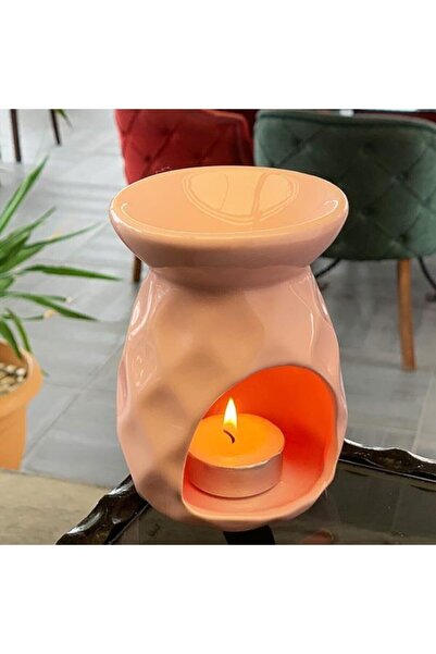 Genel Markalar Ananas Modeli Toz Pembe Seramik Buhurdanlık