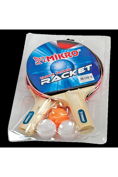 Mikro مضرب تنس طاولة مزدوج 3 كرات F-118