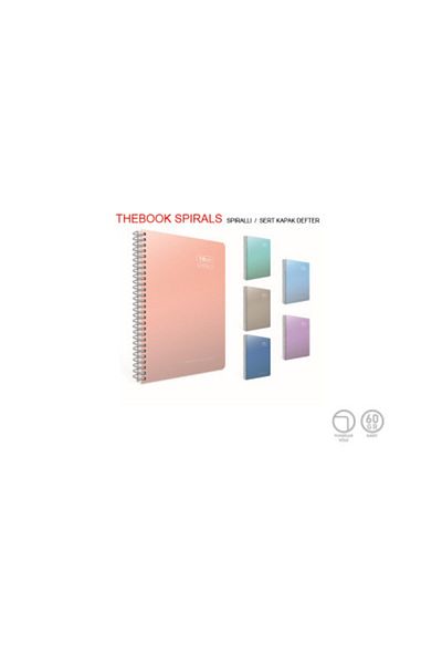 Gıpta Thebook Spipral Hard Cover Notebook 17x24 Cm-140 Yp. without line