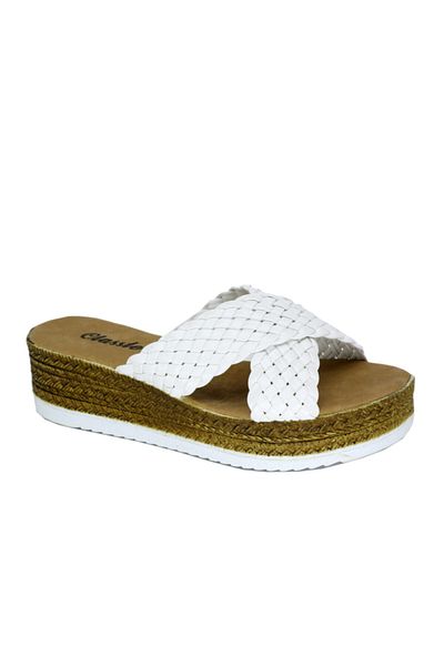 TRENDYSHOES Trendyshose 20s-172 Orgu Cross Papuci de zi cu zi confortabili