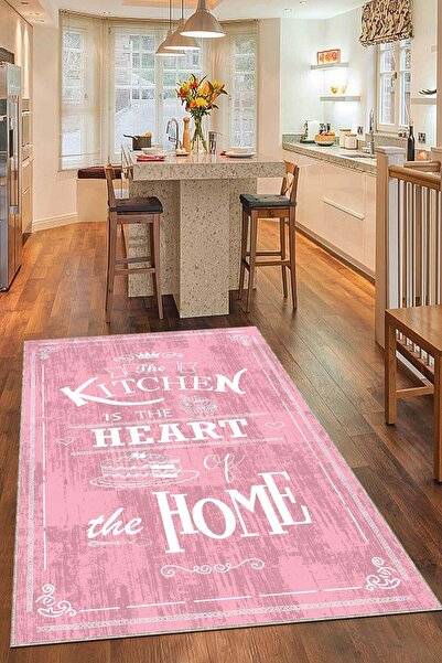 NeluxHome Kaymaz Tabanlı Makinede Yıkanabilir Dekoratif Retro Kitchen Mutfak ...