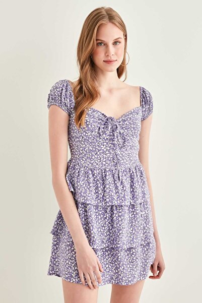 Vitrin Dress - Purple - Smock dress