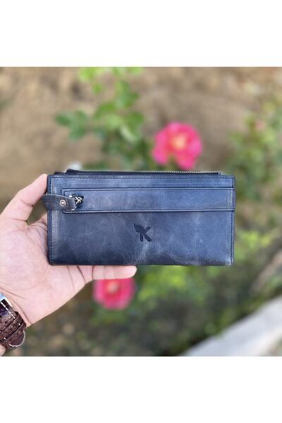 Karalı Deri Deri Cüzdan Bc484