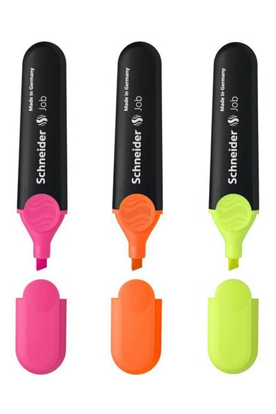 SCHNEIDER 150 Job Highlighter 1503 Most Used 3 Colors Refillable