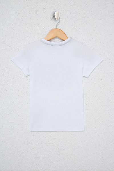 U.S. Polo Assn. Λευκό αγορίστικο T-Shirt