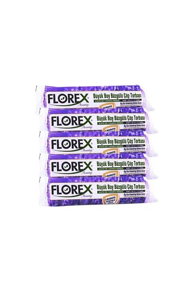 Florex Drawstring Large Size Lavender Scented Garbage Bag 65x70
