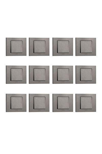 OVİVO Seldur Grano Anthracite Key 12 Pieces Frame