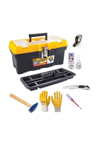 Genel Markalar Hobi Seti Tamir Takımı 16'' Takım Çantası-eldiven-falçata-çeki...