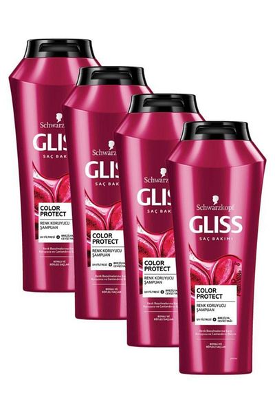 Gliss 500 ml Color Protect Color Protect and Revitalizing Shampoo Set of 4