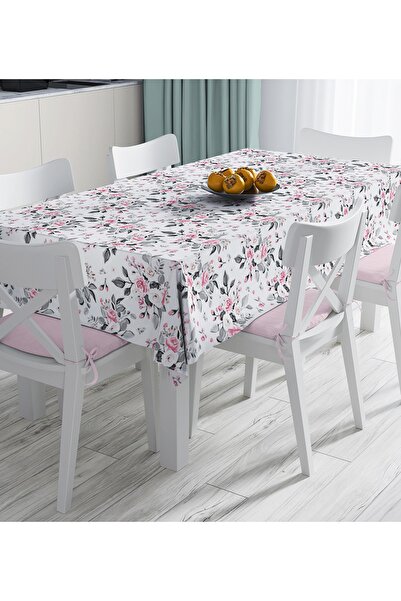 Realhomes Crni stolnjak sa digitalnim štampanim polka dot uzorkom na pastelno...