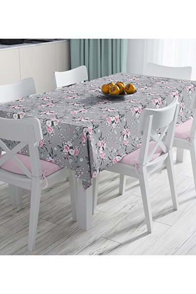Realhomes Stolnjak sa digitalnim štampanjem u obliku lišća sa flamingo uzorko...