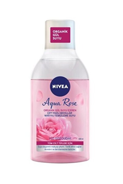 NIVEA Aqua Rose Micellar Micellaır Organik Gül Suyu İçeren Çift Fazlı Makyaj Temizleme Suyu 400ml