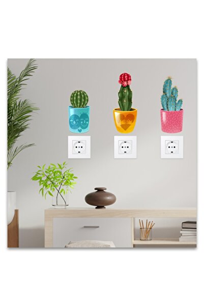 Sticker Sepetim Autocolant pentru priză cactusi II