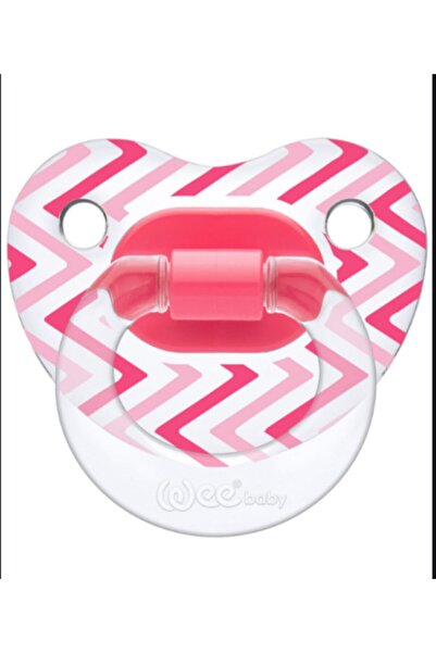 Wee Baby لهاية حمراء شفافة منقوشة 0-6 أشهر رقم:1