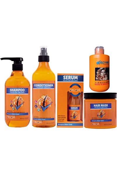 Arcade شامبو عناية واقية 500 مل - مجموعة عناية خاصة بالشعر مكونة من 5 قطع