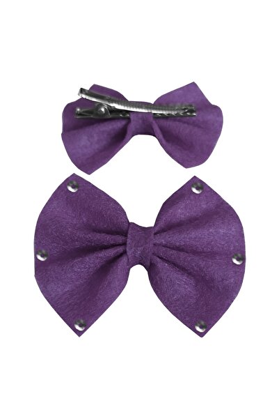 Markapet Purple Sequin Felt Cat Dog Buckle - 4.5-5.5 Cm
