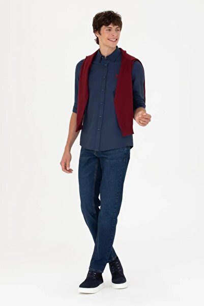 U.S. Polo Assn. G081gl004 1672246 Gox023k Erkek Gömlek Lacivert