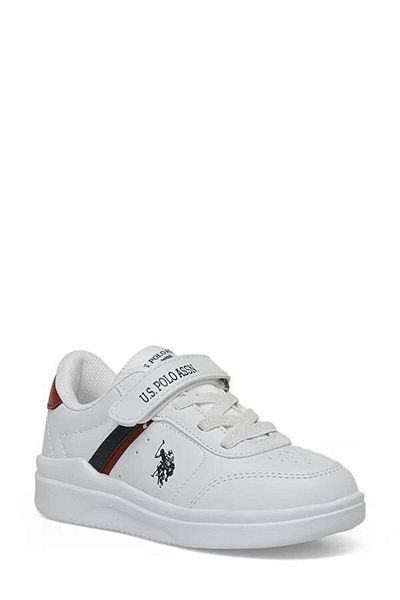 U.S. Polo Assn. A10139143412010101391434 Berkeley Jr 3Pr U.S. Polo Assn.Boy's Daily Shoes WHITE/LACY/RED