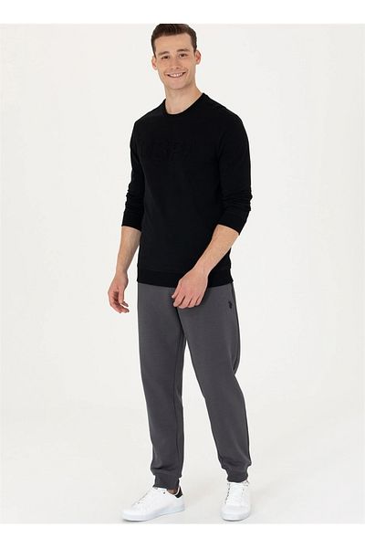 U.S. Polo Assn. G081sz082 1639122 Jellysk023 Us Polo Assn Men's Sweat Black