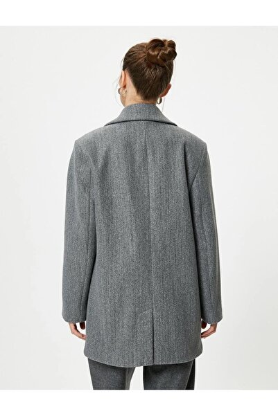 Koton 4wak00258ew Women's Coat Gray