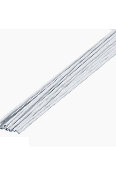 roco paper Σύρμα λουλουδιών No:18 (1,5mm) - 9 Τεμάχια 60 cm - Λευκό