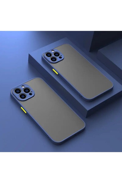 Rivor Apple Iphone 12 Pro Uyumlu Kılıf 3d Kamera Korumalı Buzlu Renkli Sert S...