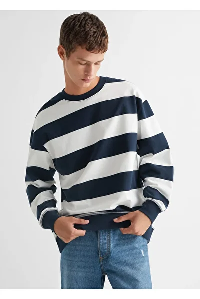 Mango Teen Dark Blue Sweatshirt for Kids