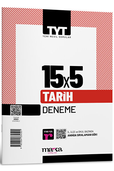 Marka Yayınları 2026 Tyt Tarih 15x5 Deneme Tamamı Video Çözümlü