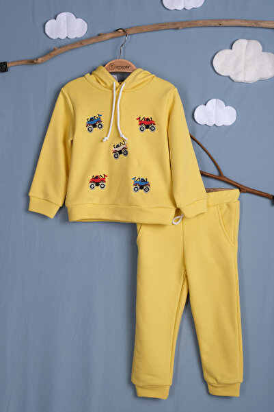 Lamonde Unisex Off-Road Jeep Truck Embroidered Hooded Sweatshirt Tracksuit Se...