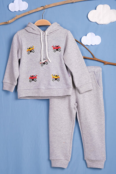 Lamonde Unisex Off-Road Jeep Truck Embroidered Hooded Sweatshirt Tracksuit Se...