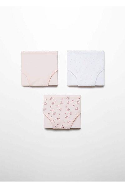 MANGO Kids Baumwoll-Dessous 3er-Set