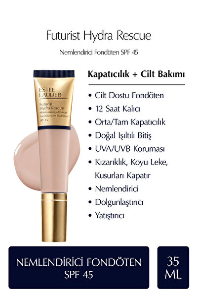 Estee Lauder Futurist Hydra Rescue SPF 45 Nemlendirici Fondöten 35ml - Renk: ...
