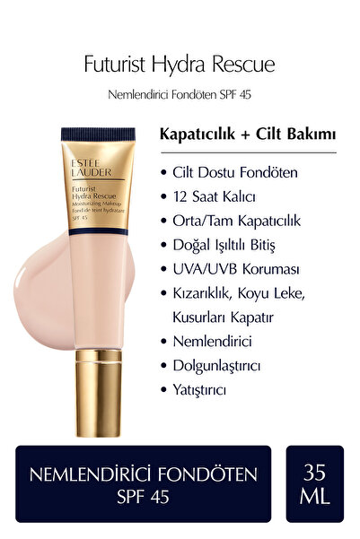 Estee Lauder Futurist Hydra Rescue SPF 45 Nemlendirici Fondöten 35ml - Renk: ...