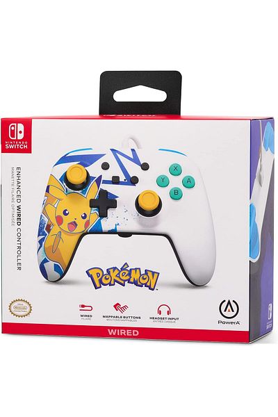 Powera Nintendo Switch Kablolu Oyun Kolu Lisanslı Pikachu High Voltage