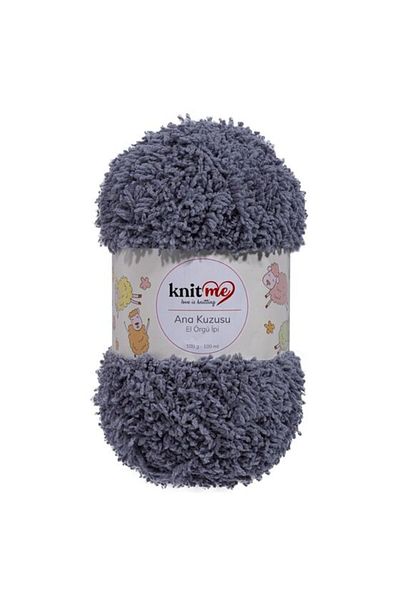knitme Knit Me Main Lamb Hand Knitting Yarn 5 Τεμάχια 758 Σκούρο Γκρι
