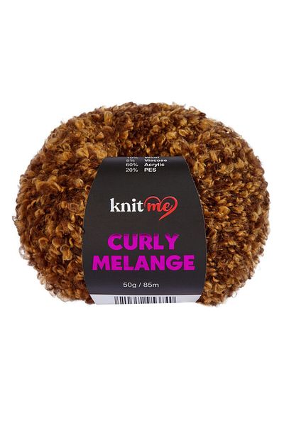 knitme 10 Κομμάτια Πλεκτό Curly Melange KCM56