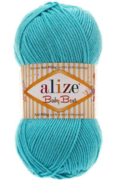 Alize 5 τεμάχια Baby Best Anti-pilling Βελονάκι Μωρού Τουρκουάζ 287