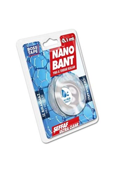 Boss Tape 2MM Şeffaf Nano Bant 19X1MT Blisterli