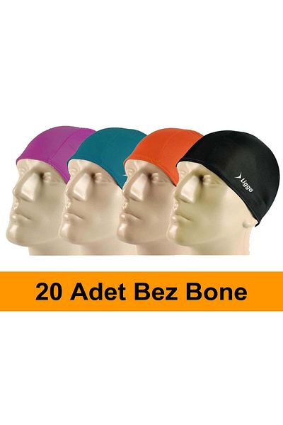 Liggo 20 Pieces Lycra Swimming Cloth Cap Wholesale Pool Cap Sea Cap