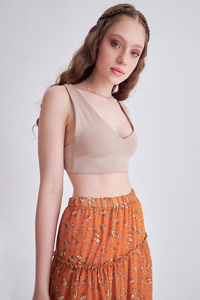 LAMODEMAPASS Μίνι Crop Top